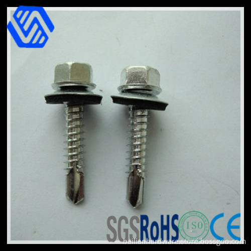 Hexagon Head Drilling Screws with Tapping Screw Thread with Collar DIN7504k